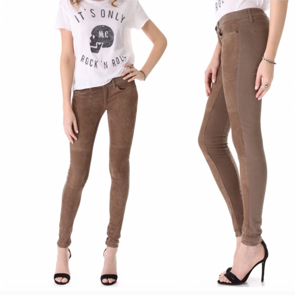 📦 Moving Sale Jeans - Italian suede panel